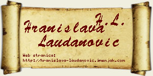 Hranislava Laudanović vizit kartica